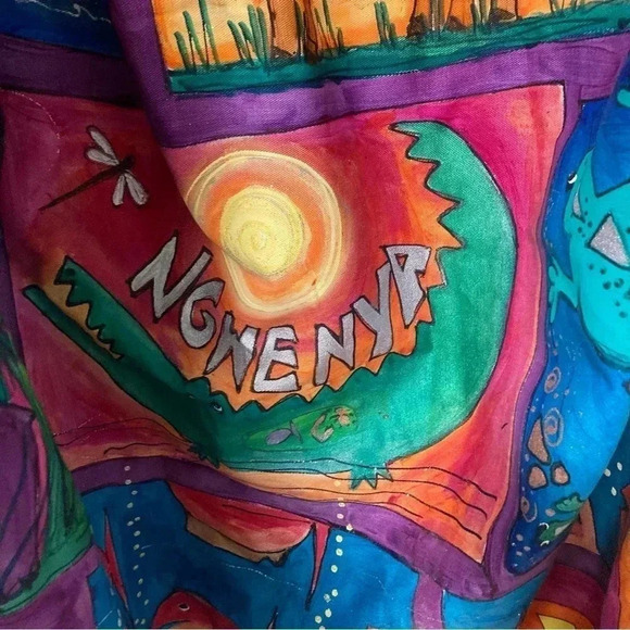 African Animals  Tapestry with curtain writing in English and Zulu - Picture 4 of 11